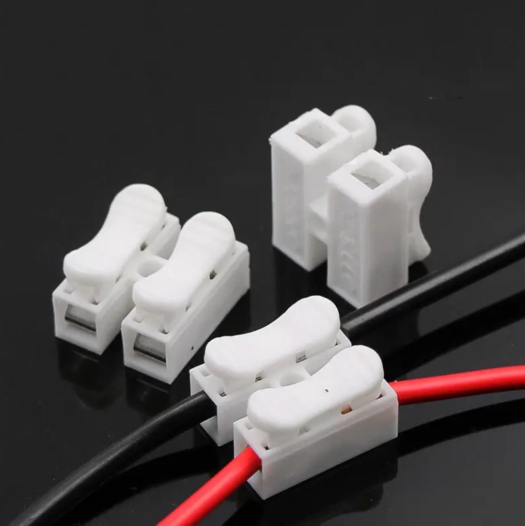 100PCS 2 Pins Cable Clamp Connectors Electrical Push Type Cable Connectors Quick Splice Lock Wire Terminal 220V 10A - Image 3