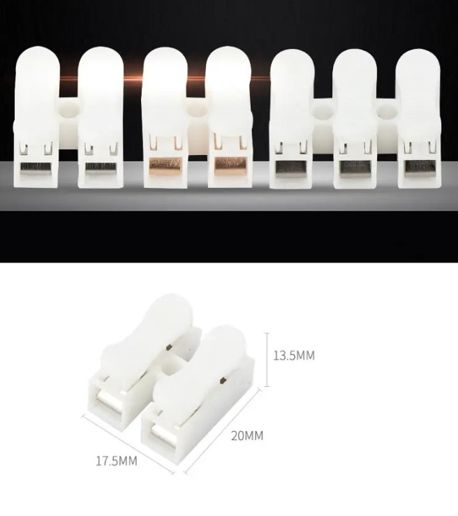 100PCS 2 Pins Cable Clamp Connectors Electrical Push Type Cable Connectors Quick Splice Lock Wire Terminal 220V 10A - Image 9