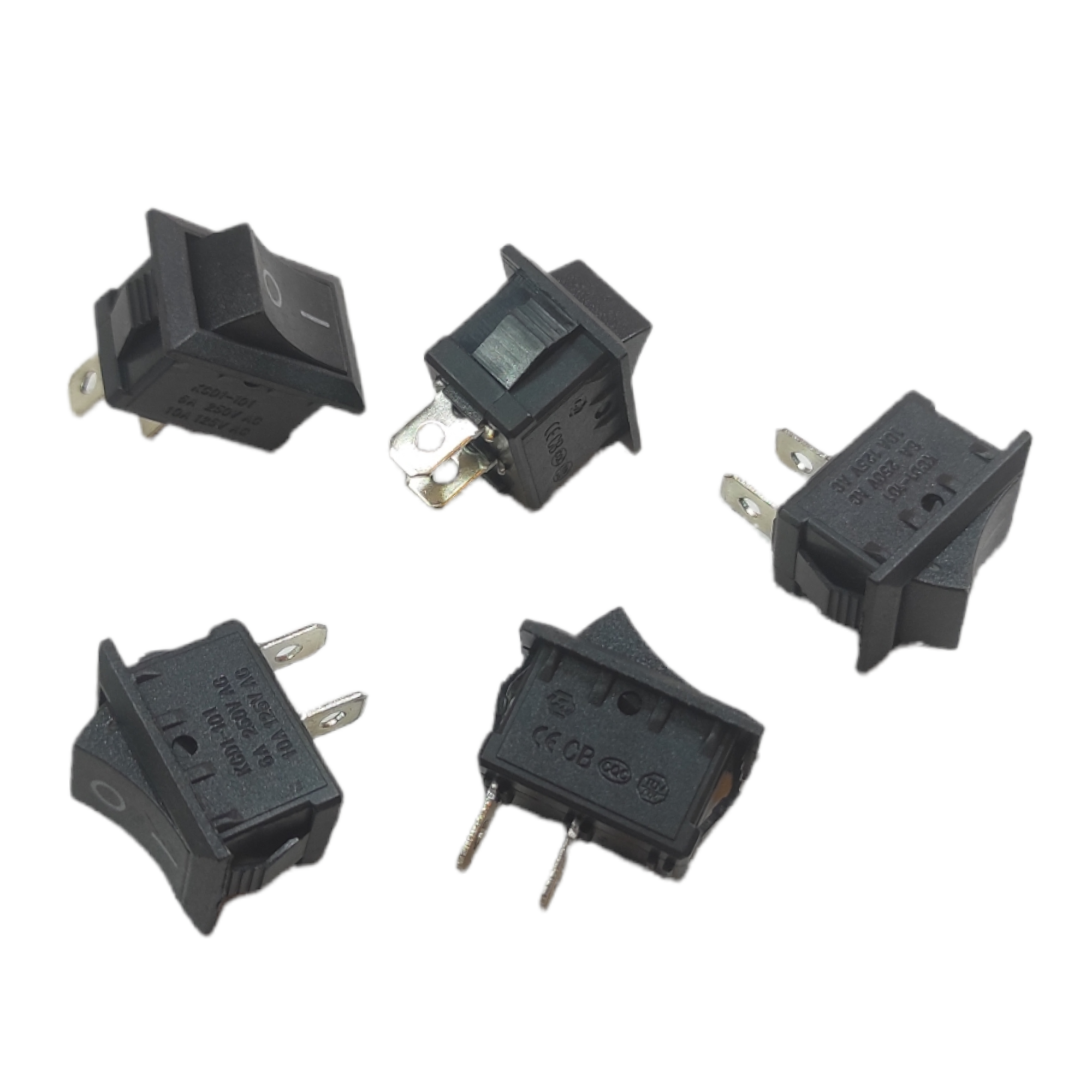 PACK OF 10 2Pin BLACK SPST On/Off Switch for Electronic Circuits, PCB Projects and Experiments - Image 2
