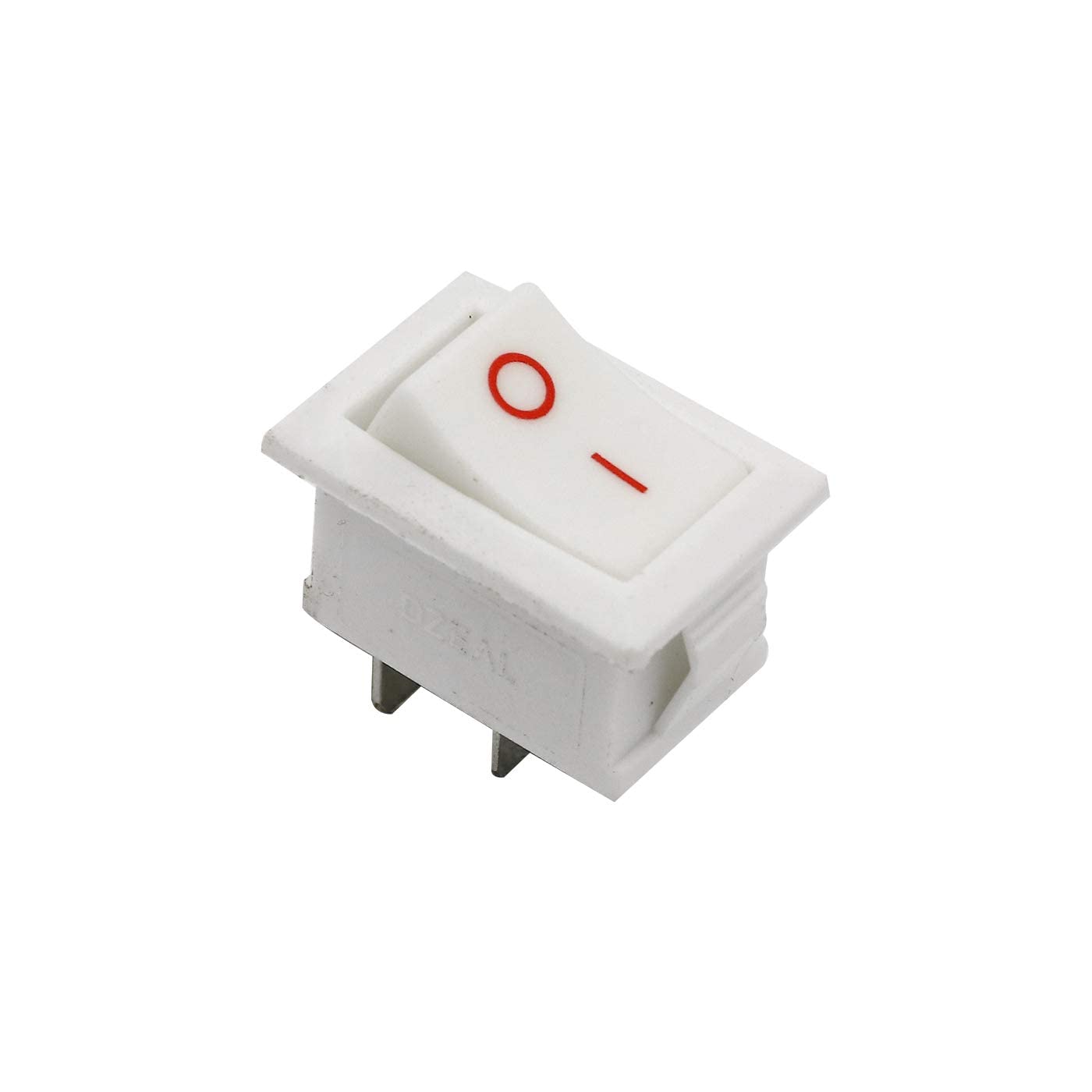 Small Mini Boat Snap-in 2-Pin WHITE Plastic On/Off Rocker Switch Button PACK OF 10 - Image 3