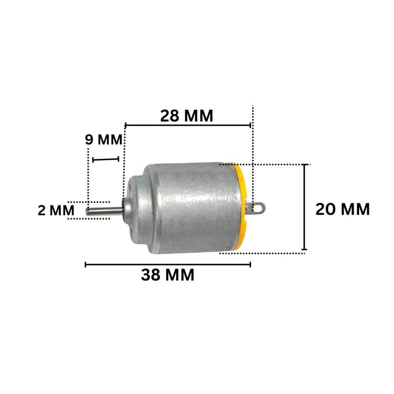 5 Pcs Compact 5V DC Round Toy Motor for Educational and Creative Use - Image 2