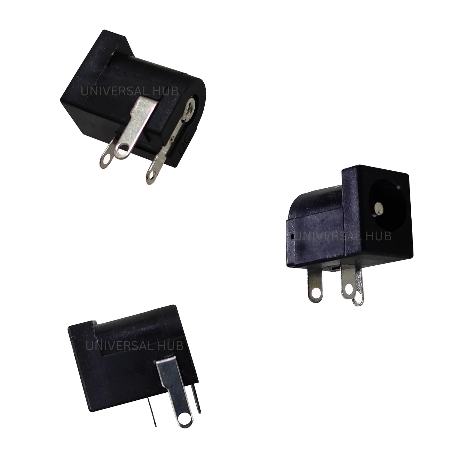 3 Pin Female PCB Panel Mount Dc Sockets Power Connector 20PCS - Image 3