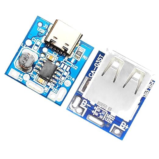 2PIECES 134N3P C-TYPE USB Mini 5V Powerbank Module Lithium Battery Charging Board with Single Battery Indicator for Science Experiments, School Projects, and DIY Electronics - Image 4