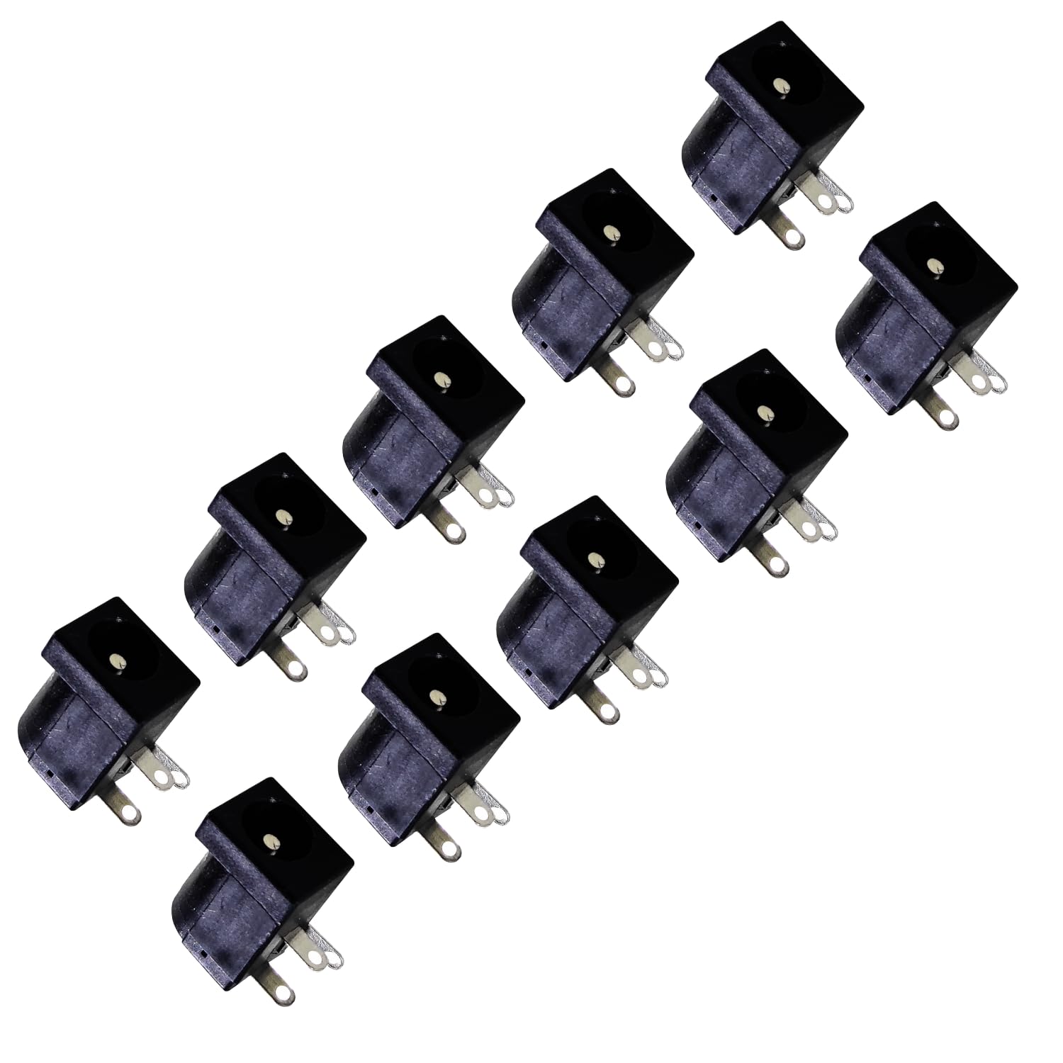 3 Pin Female PCB Panel Mount Dc Sockets Power Connector 20PCS - Image 2