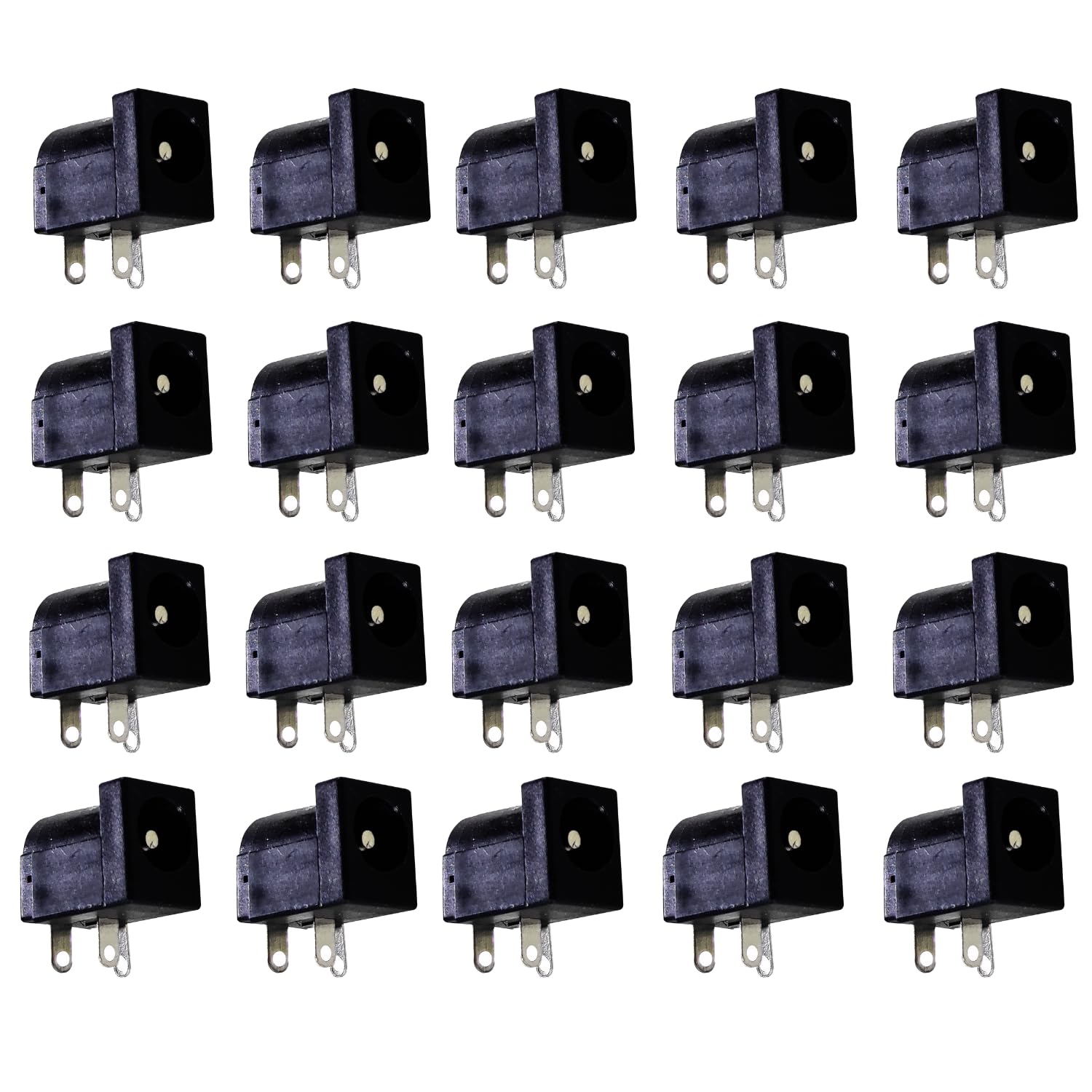 3 Pin Female PCB Panel Mount Dc Sockets Power Connector 20PCS