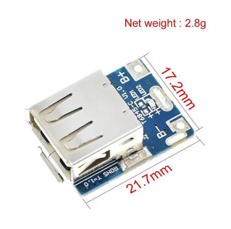 2PIECES 134N3P Micro USB Mini 5V Powerbank Module Lithium Battery Charging Board with Single Battery Indicator for Science Experiments, School Projects, and DIY Electronics - Image 5