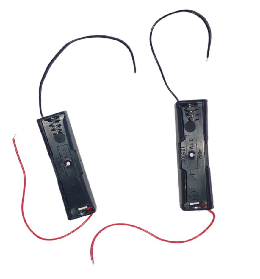 UNIVERSAL HUB 18650 Button Top Single Battery holder with Wire Leads for lithium battery PACK OF 5 - Image 3