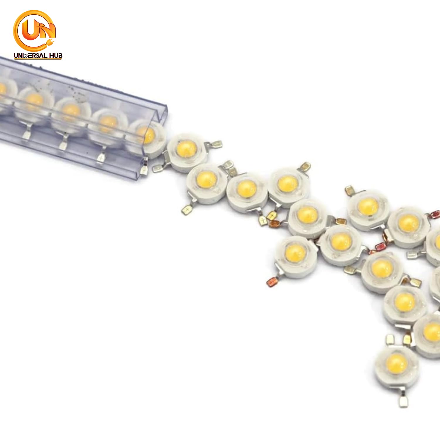UNIVERSAL HUB 100 PCS 1W COB LED Light Diodes Cool White Home Lighting Bulbs - Image 5