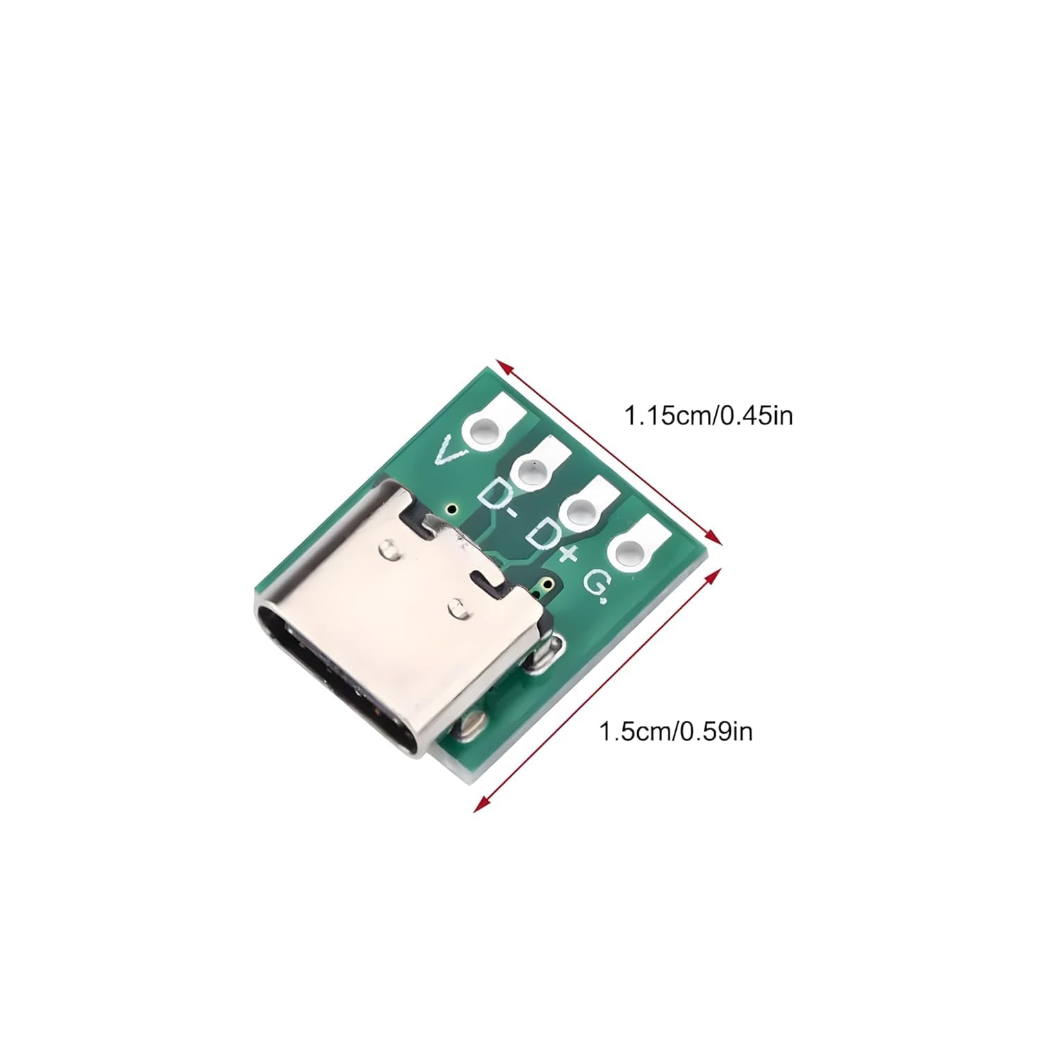 UNIVERSAL HUB Pack of 10 3.1 Type-C 4 PIN Female Connector Breakout Board Fully Tested - Image 3