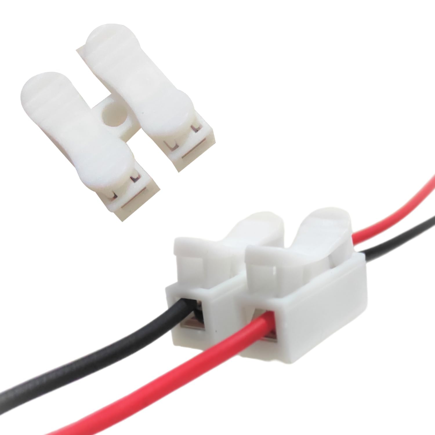 UNIVERSAL HUB Pack of 30 2PIN Cable Connector, Clamp Spring Connector Terminal Block FOR Wire LED Strip Light Wire Connecting - Image 2
