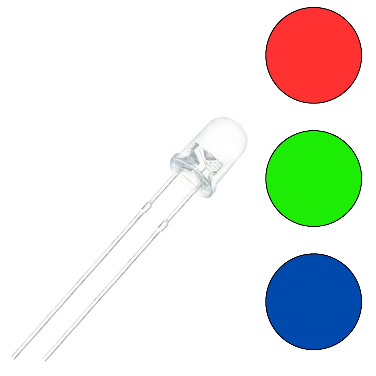 UNIVERSAL HUB 5MM RGB Multicolor Slow Flashing Automatic Color Changing Led (100) - Image 3