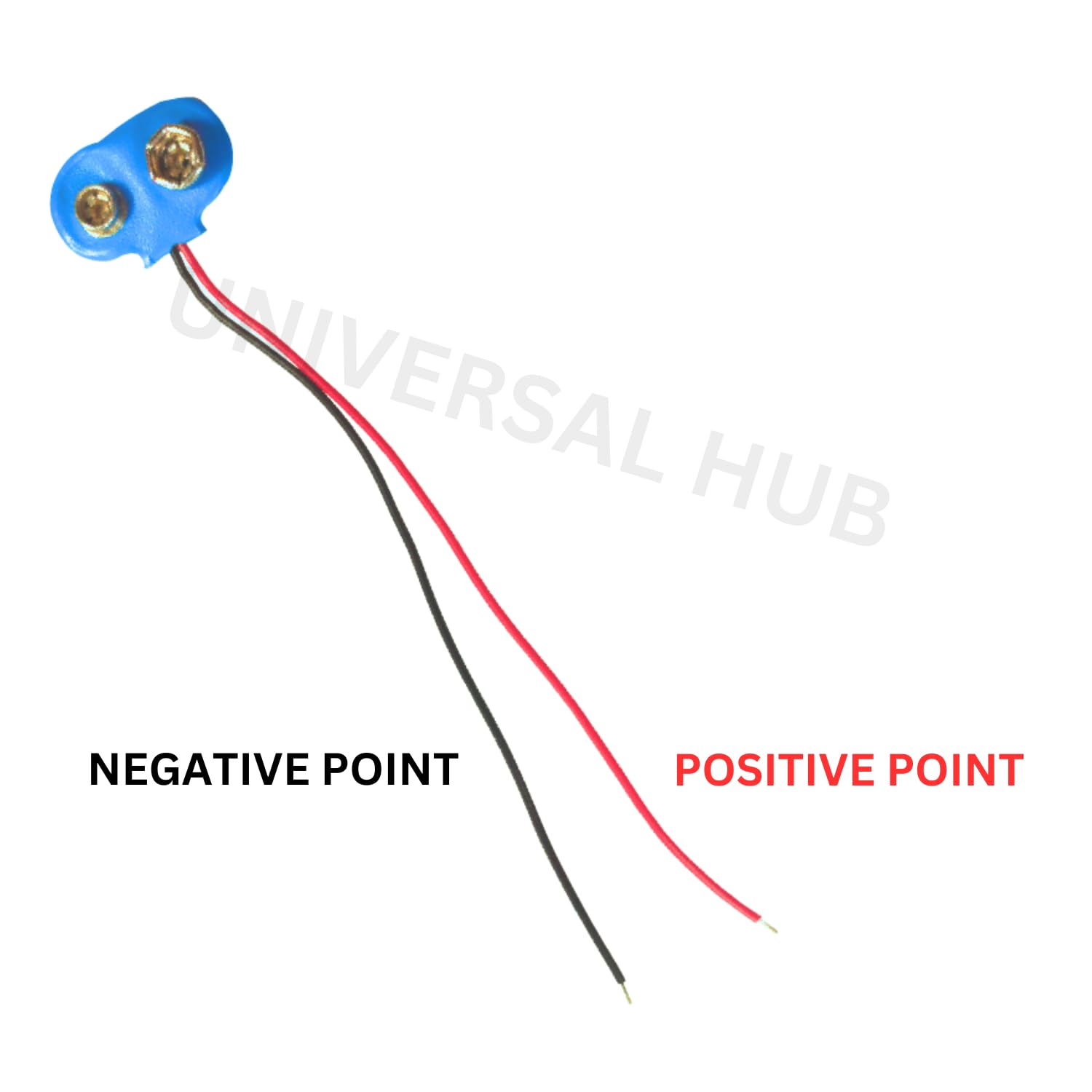 UNIVERSAL HUB Pack of 20 9V Battery Clip Connector - Image 2