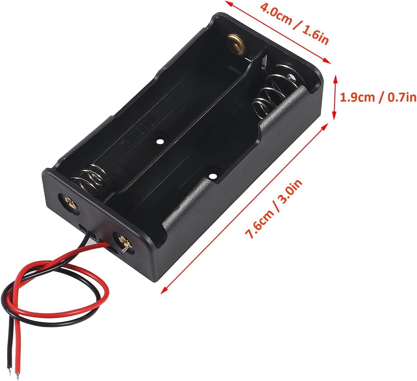 TP4056 Type-C USB Lithium Battery Charger Module with 18650 Battery 2 Slot Holder, 1A 5V Li-ion Charging Board for DIY Projects and Robotics Pack of (TP4056 Module + 2-Slot Holder) - Image 2