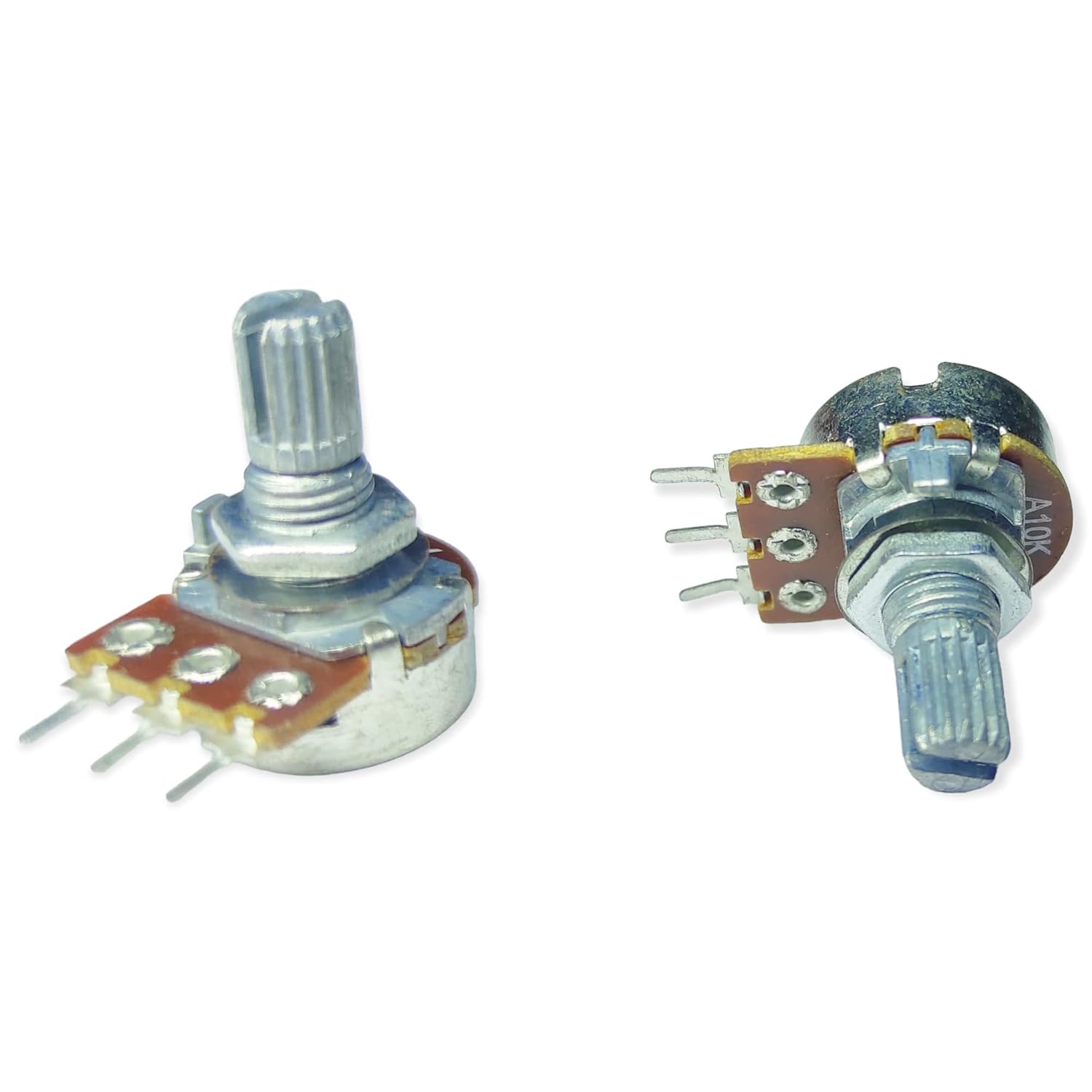 UNIVERSAL HUB 10K ohm 3pin potentiometer, single variable resistor Round Pack of 10 - Image 4
