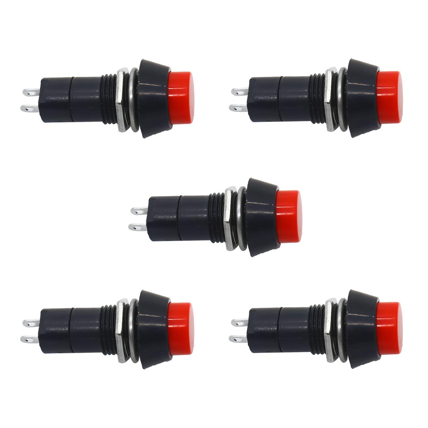UNIVERSAL HUB Push Button 2-Pin PUSH PULL SPST On-Off Switch PACK OF 10 - Image 3