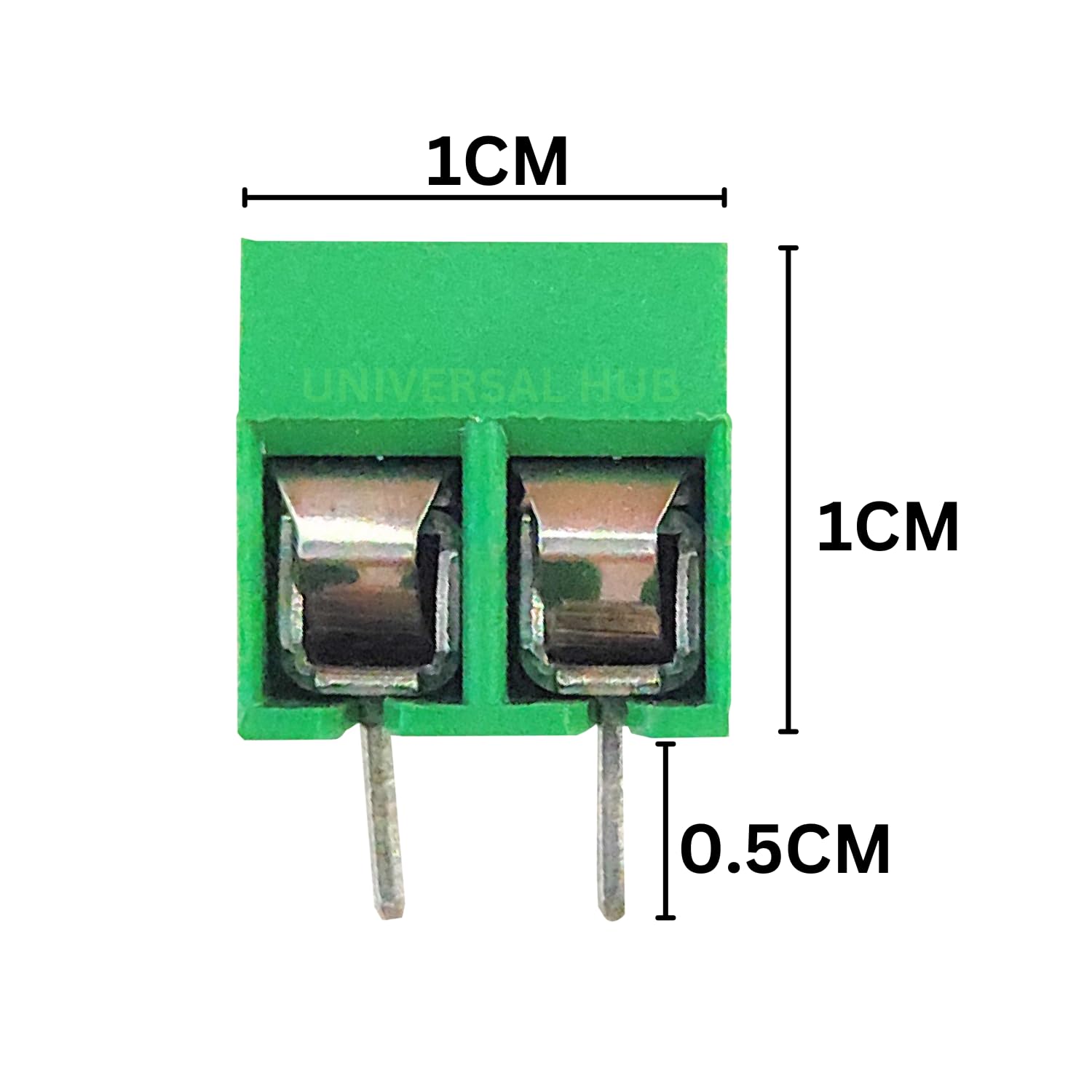 UNIVERSAL HUB 2PIN WIRE CONNECTOR 10PCS GREEN COLOR YX-126 Connector PCB Terminal Block AC 300V, 10A - Image 2