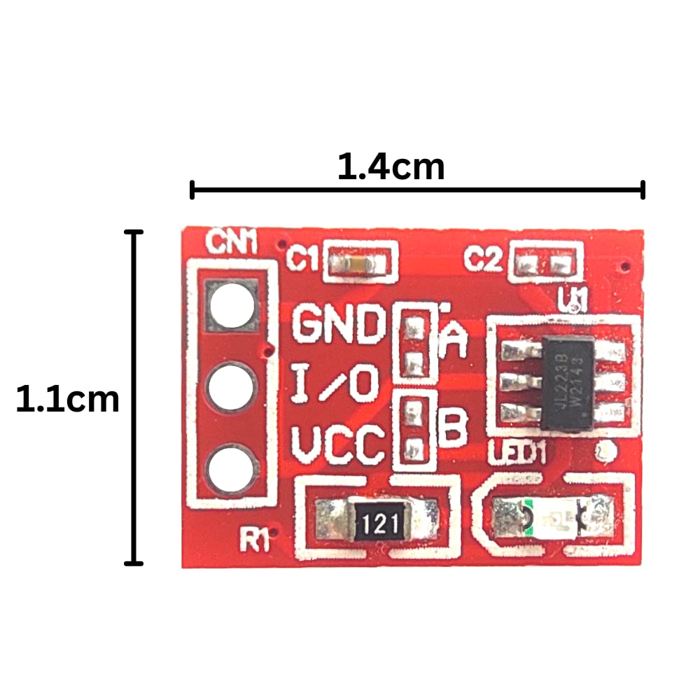 UNIVERSAL HUB TTP223 Touch Key Switch Modules - Capacitive Touching Button Self-Locking/No-Locking Jog 2.5-5.5V 20Pcs - Image 4