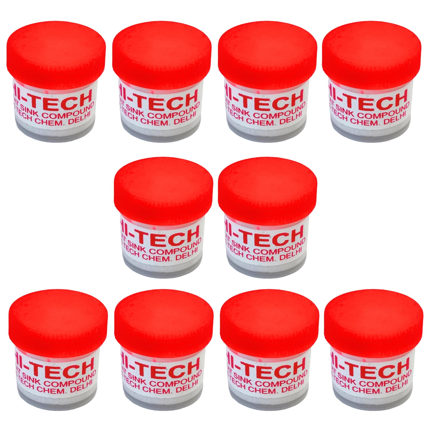 10G Thermal Paste Heatsink Compound Grease for Cooling CPU Fan and Led Light Bulb 10Pcs