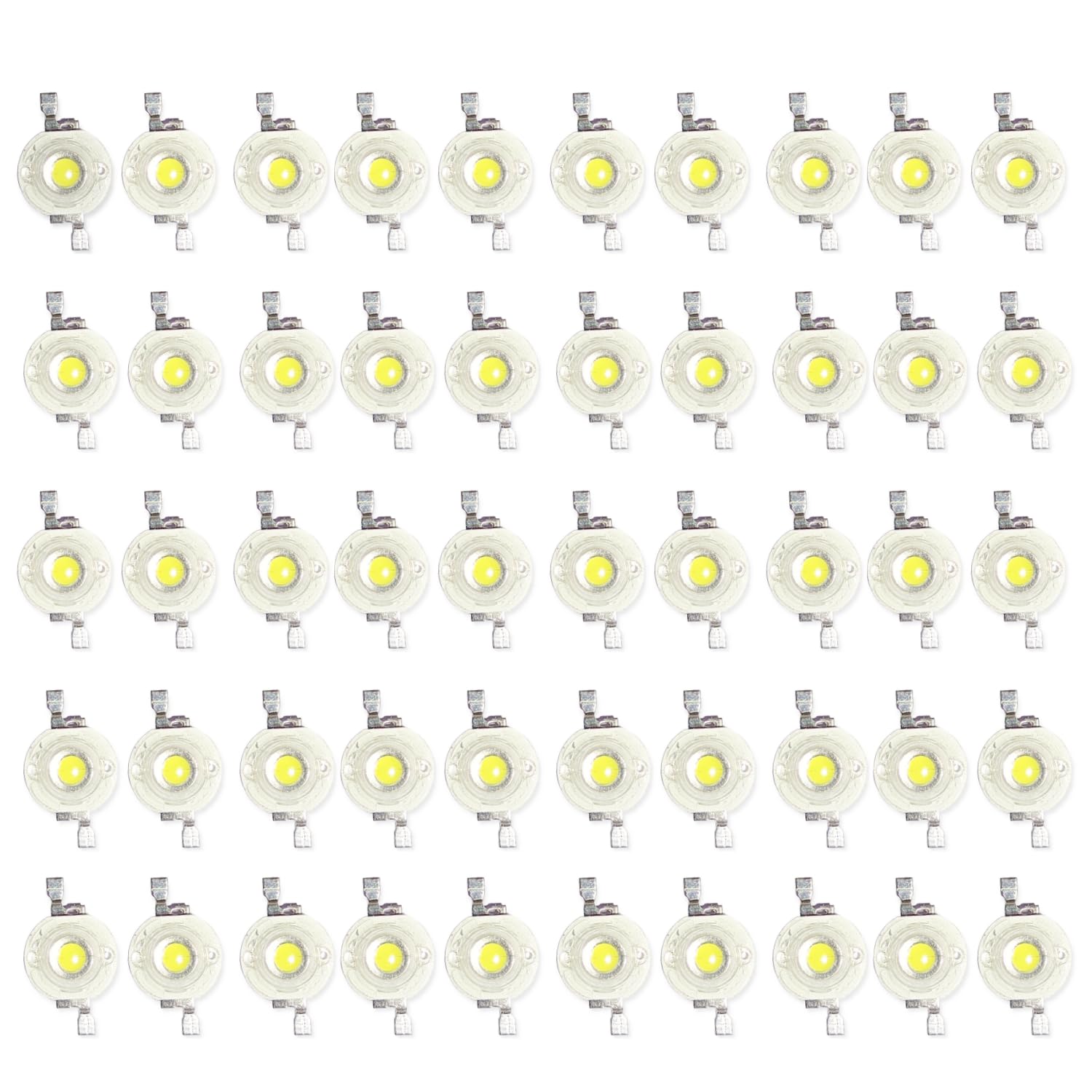 UNIVERSAL HUB 100 PCS 1W COB LED Light Diodes Cool White Home Lighting Bulbs