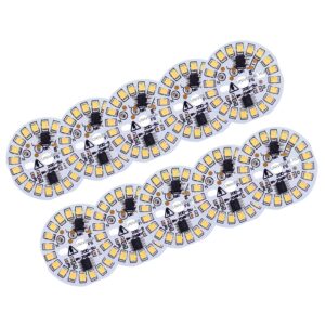 UNIVERSAL HUB 9 Watt DOB (Direct on Board) Raw Material of Warm White LED Bulb PACK OF 10