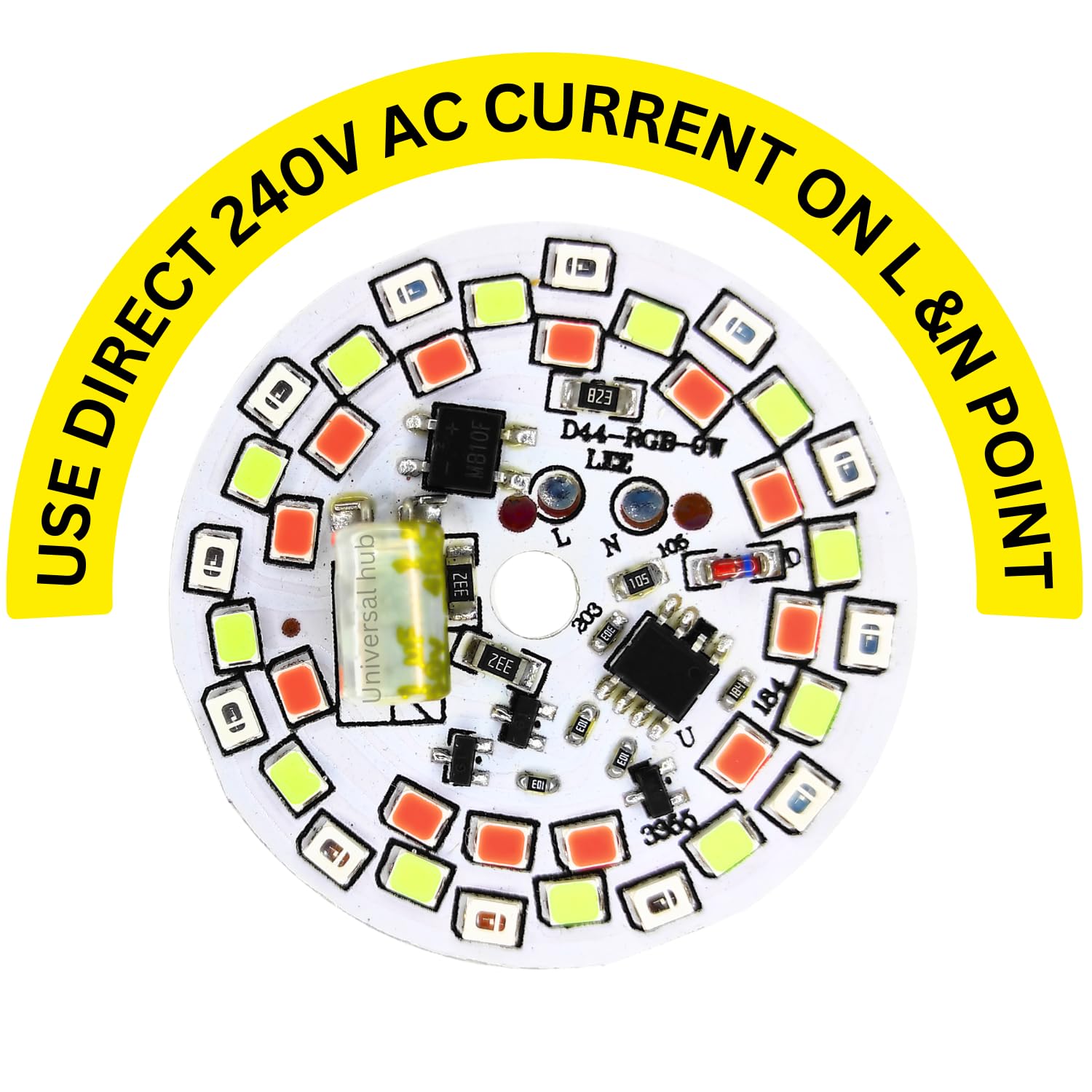 UNIVERSAL HUB 9W Multicolor Dob 5Pcs Direct On Board Led Light For Bedroom,Kitchen,Bathroom. - Image 3