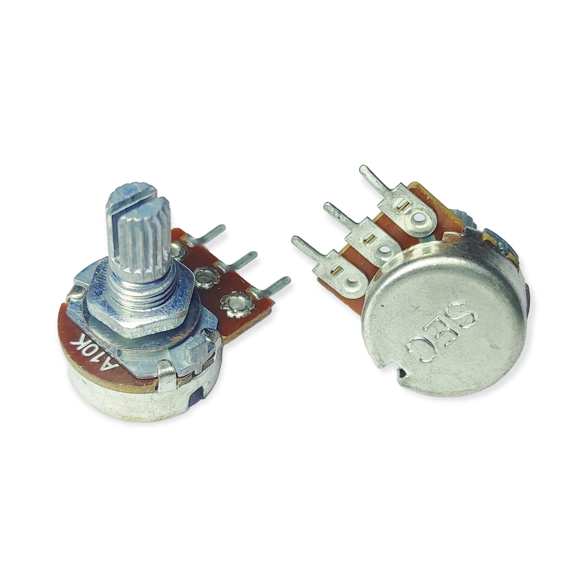 UNIVERSAL HUB 10K ohm 10Pcs 3Pin Round potentiometer, single variable resistor (Multicolor) - Image 3