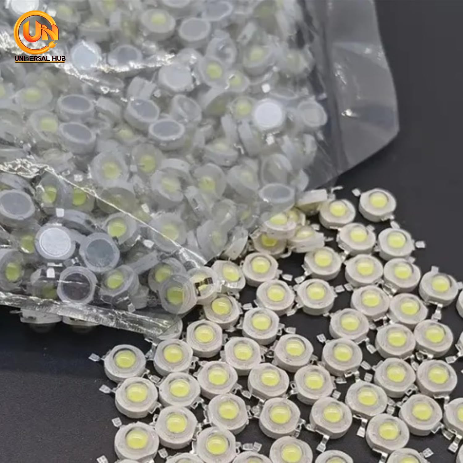 UNIVERSAL HUB 100 PCS 1W COB LED Light Diodes Cool White Home Lighting Bulbs - Image 6