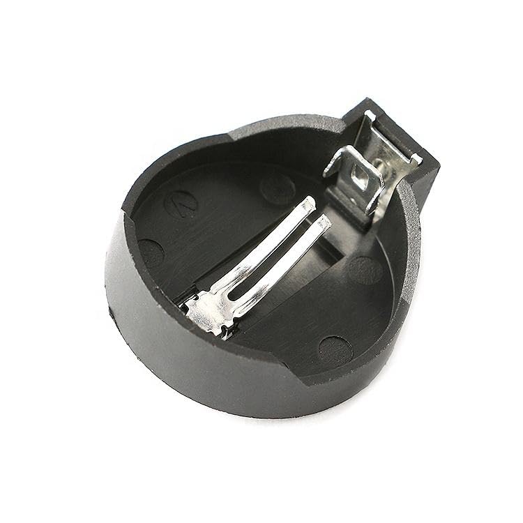 Universal Hub CR2032 Coin Cell Battery Holder, 3V Button Cell Socket Case, Black Plastic with Metal Contacts, Pack of 10 (5) - Image 6