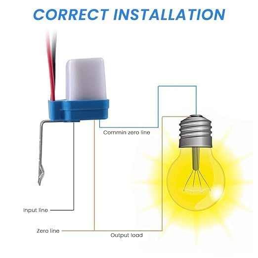 Automatic Photocell Sensor Switch, 220V Day/Night Light Control, Waterproof LDR Sensor for Outdoor Lighting, 6A Load Capacity, Set of 2 - Image 2