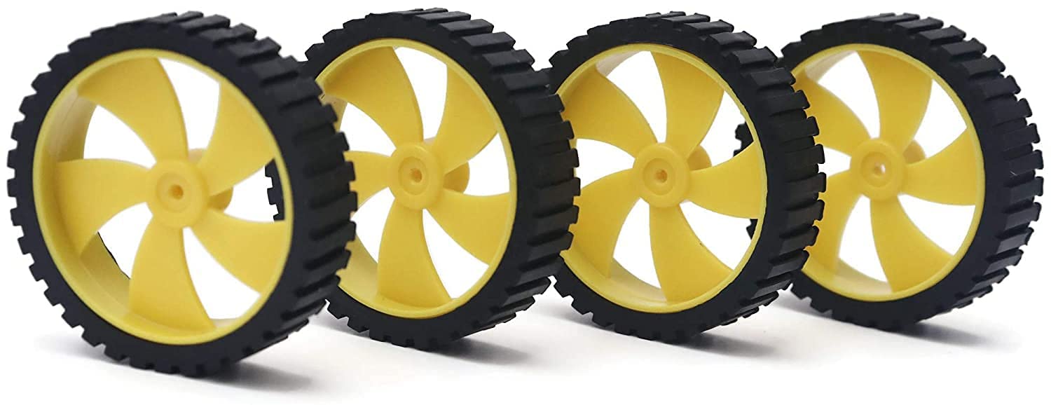 Universal Hub 4512 WHEEL Plastic Toy Car Tire Wheel for Smart RC Car Robot Tyres Model Parts (2Pcs) - Image 3