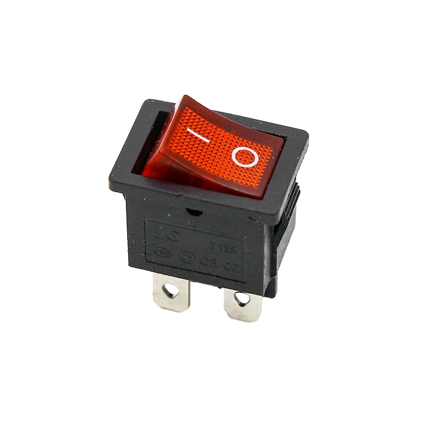 Universal Hub KCD1-104 Rocker Switch, Red, 10A 250V AC, 4 Pin DPDT, ON/OFF, Mini Plastic Switch for Appliances, Control Panels, DIY Electronics, Pack (2) - Image 2