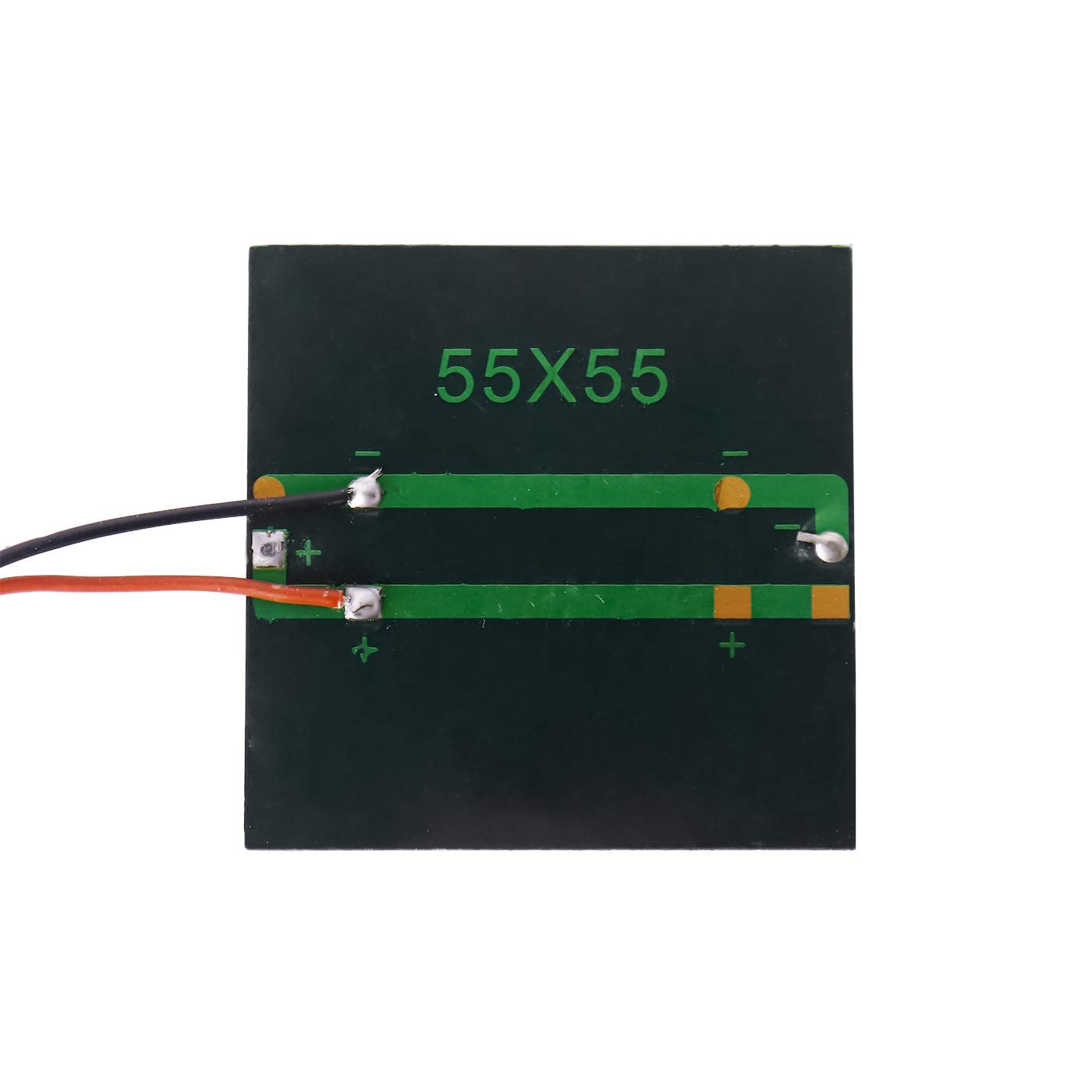 UNIVERSAL HUB 2 Pcs Mini Solar Panel 4V 100mA with Wire, 55x55mm for DIY Projects and Toys - Image 3