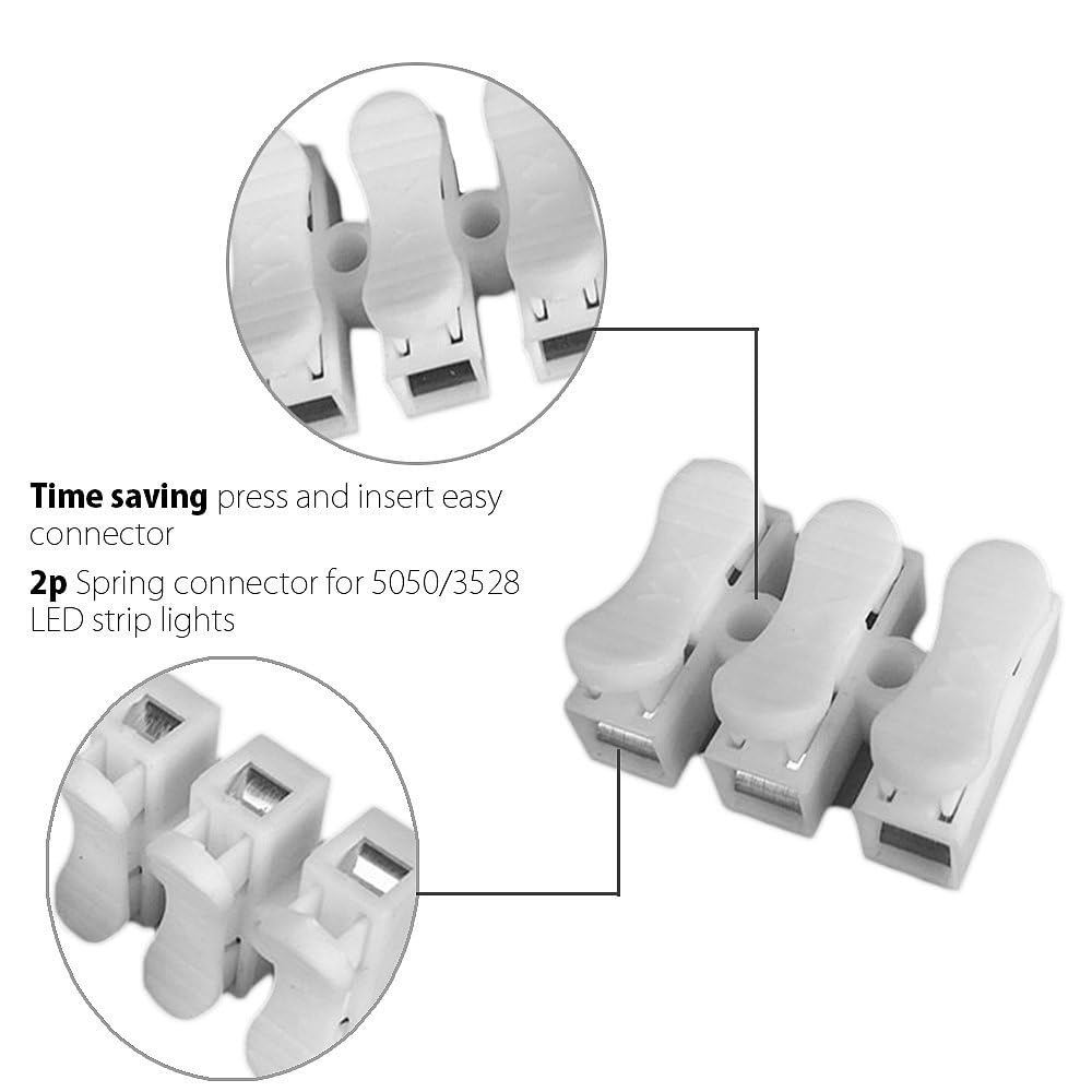 Universal Hub 50PCS 3 Way Electrical Quick Push Cable Connector ? High Pressure Resistant Splice Lock Wire Terminals Push Connector - Image 2