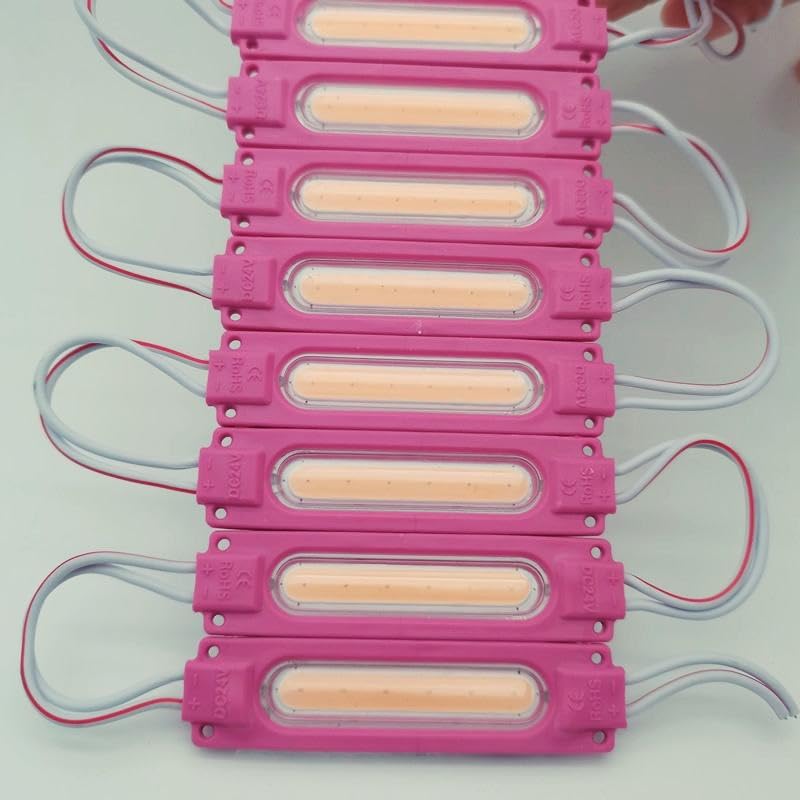 UNIVERSAL HUB Ultimate 12V LED Hobbyist Kit, 2.4W Coin and 2W Capsule Modules, Multicolour, for School Science Projects, Robotics and DIY Electronics (15, Pink, Capsule LED)