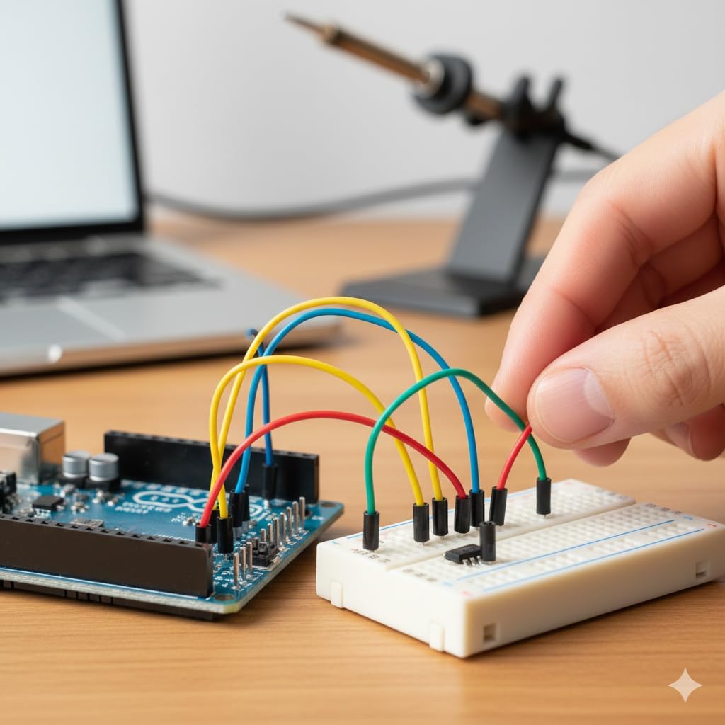 Universal Hub Breadboard 840 point with Jumper wires Set (40+40+40) - Image 9