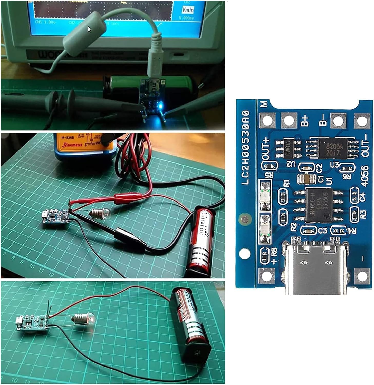 UNIVERSAL HUB TP4056 C Type Charging Module for 18650 Lithium Battery | 3.7V DIY Charger Board with Overcharge Protection (6) - Image 4