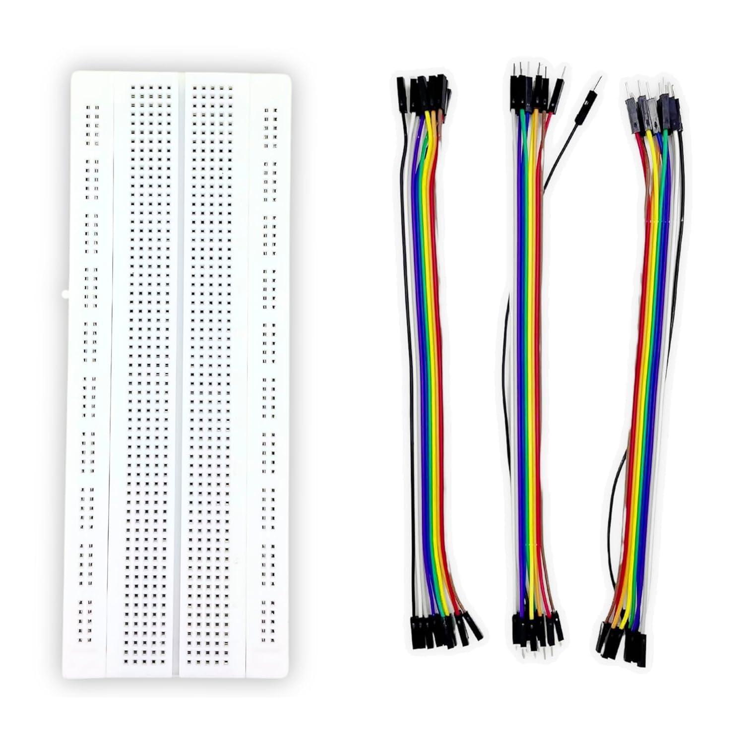 UNIVERSAL HUB Breadboard 840 Point with jumper wires Set(10+10+10)