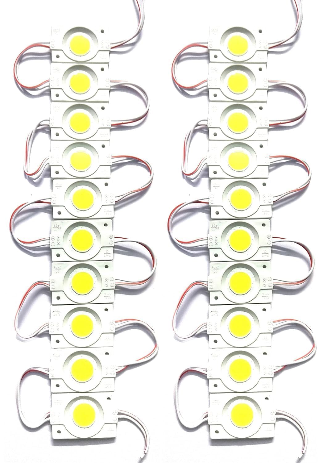 UNIVERSAL HUB Ultimate 12V LED Hobbyist Kit, 2.4W Coin and 2W Capsule Modules, Multicolour, for School Science Projects, Robotics and DIY Electronics (20, Cool White, Coin LED)