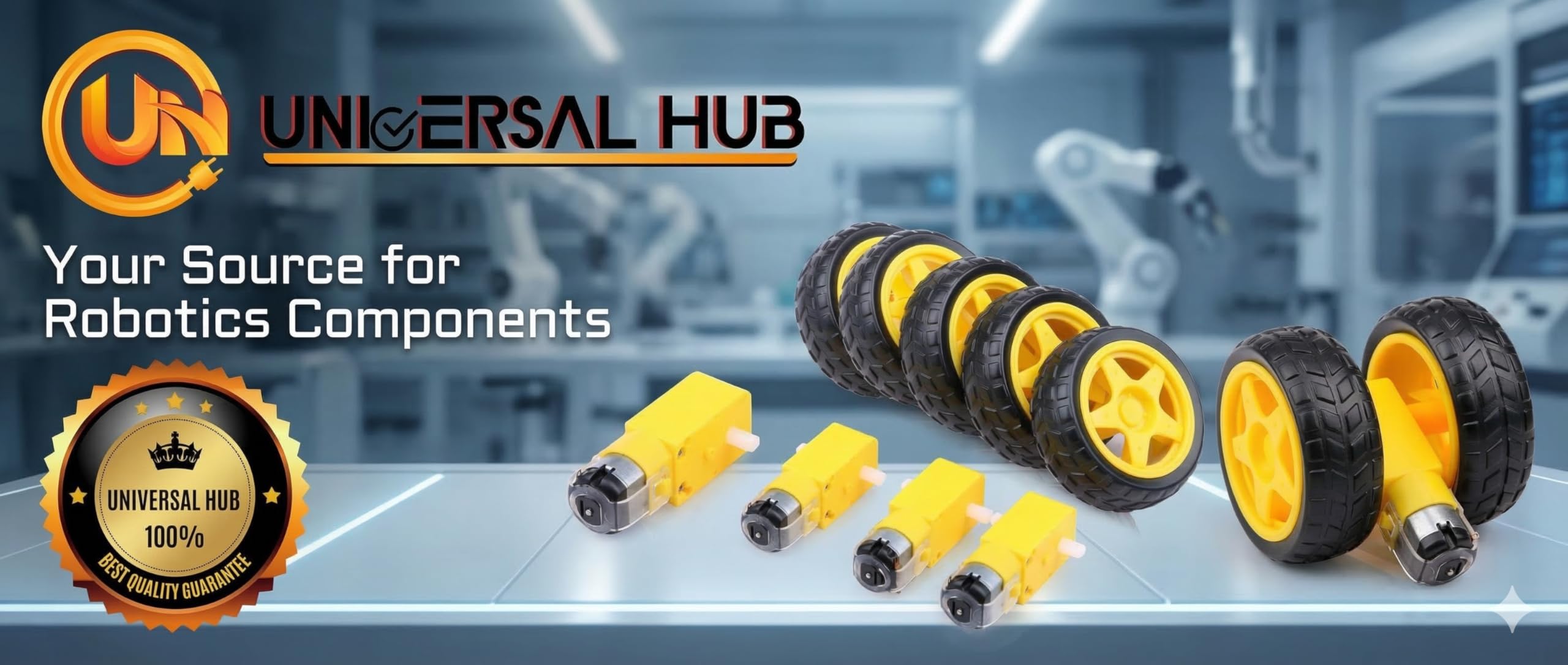 Universal Hub DC Electric Motor 3-6V Dual Shaft Geared TT Magnetic Gearbox Engine with Plastic Toy Car Tire Wheel, Mini 67mm Smart RC Car Robot Tyres Model Gear Parts (BO WHEEL, 2) - Image 5