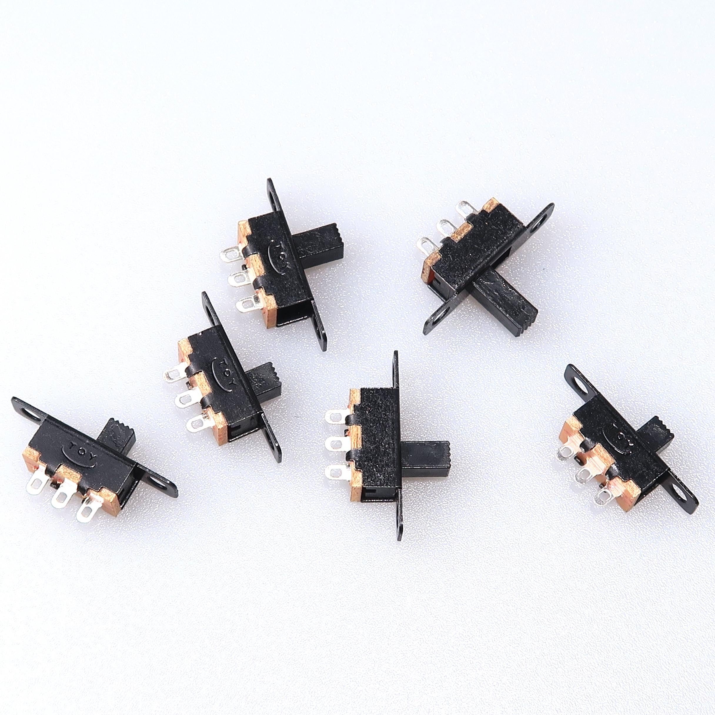 Universal Hub 3 Pin On/On/Off Self Lock Tactile Switch, 1A 30V (100, RED) - Image 7