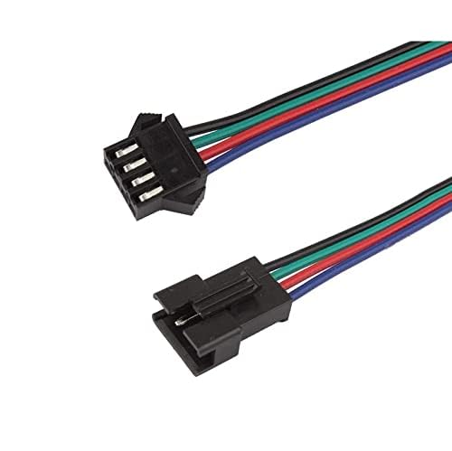 UNIVERSAL HUB 4 Pin JST SM Locking Type Connector Cable - 5 Sets (10 Pcs) Male and Female Plug with 4-Wire 115mm Cable, 2.54mm Pitch, 22 AWG for Ardino, Sensors & LED Lighting - Image 8