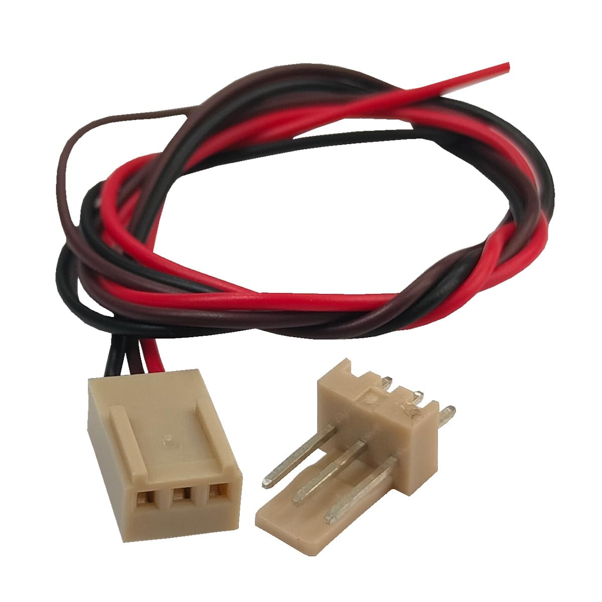 Universal Hub 2Pair 2 Pin Male-Female Pair Relimate Wire Connector, Colour-Coded Copper Wires, 30 cm, DIY Electronics