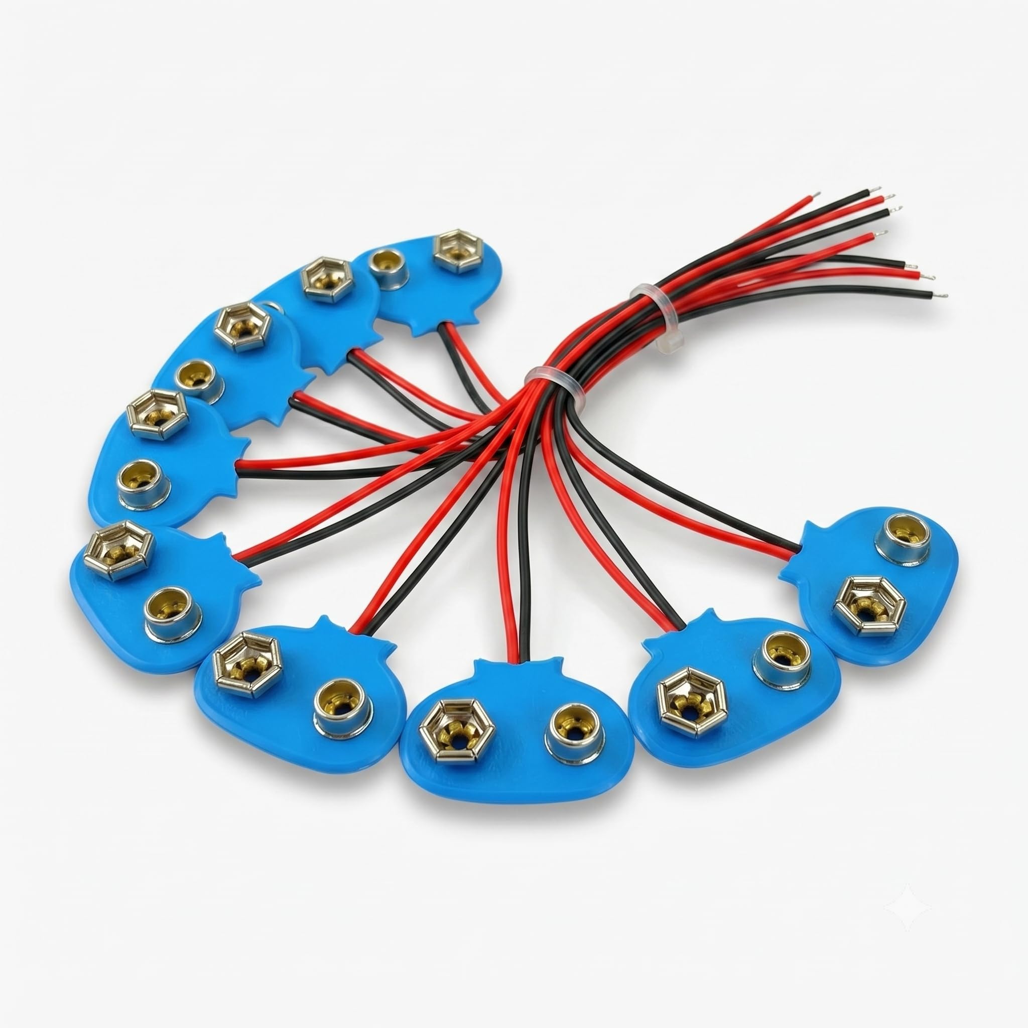 9 Volt High Power Battery with Enclosed Battery Holder & Wires for School STEM Projects, Robotics & Hobby Circuits