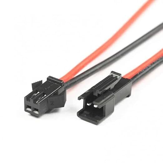 UNIVERSAL HUB 5pair 22 AWG JST SM 2 Pin Plug Male and Female Connector Adapter with 115 mm Electrical Cable Wire for LED Light - Image 8