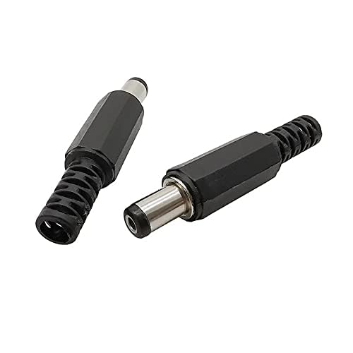 Universal Hub 5 Pairs Solderless 5.5 x 2.1mm DC Power Jack & Plug Set, Screw Terminal Panel Mount Connector for 12V CCTV & DIY Electronics - Image 2