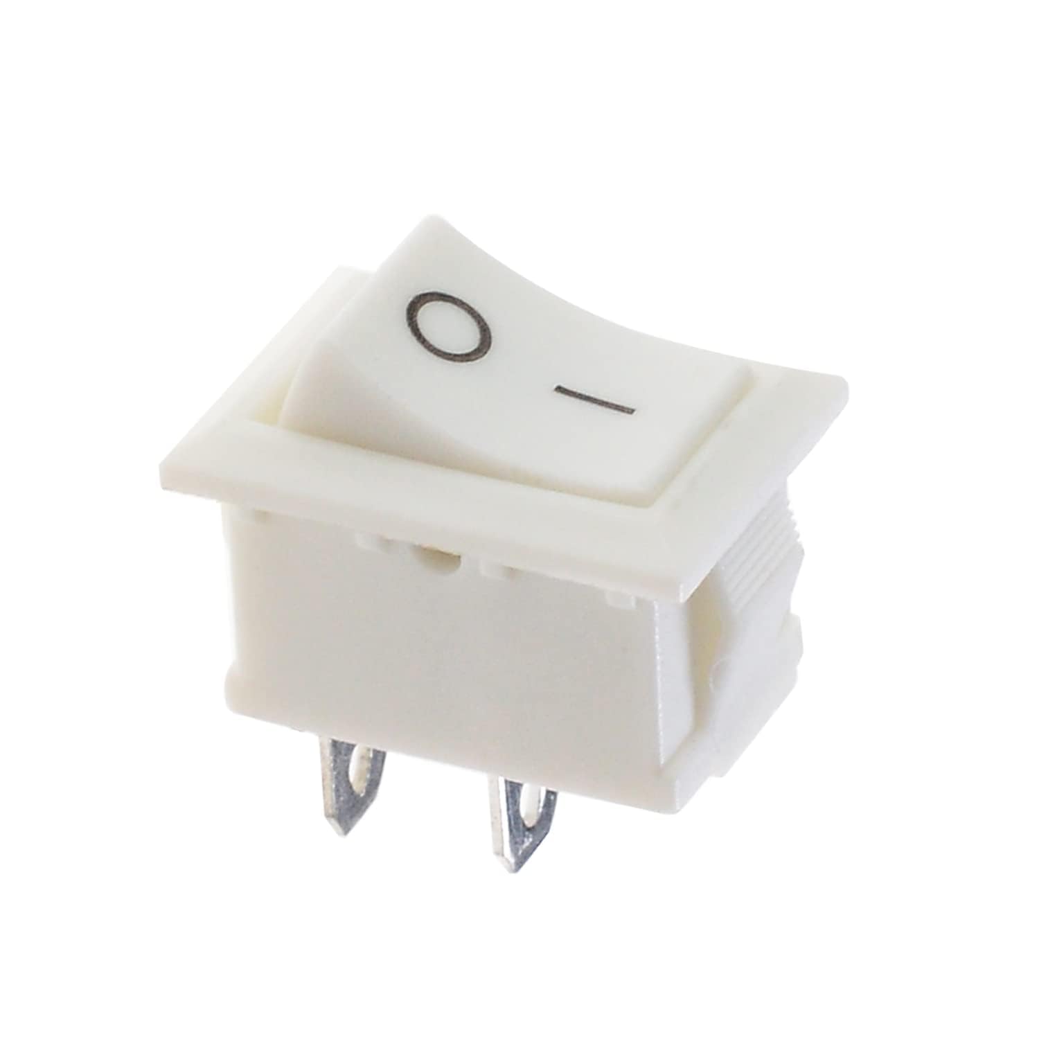 UNIVERSAL HUB 10PCS 2Pin WHITE SPST On/Off Switch for Electronic Circuits, PCB Projects and Experiments - Image 2
