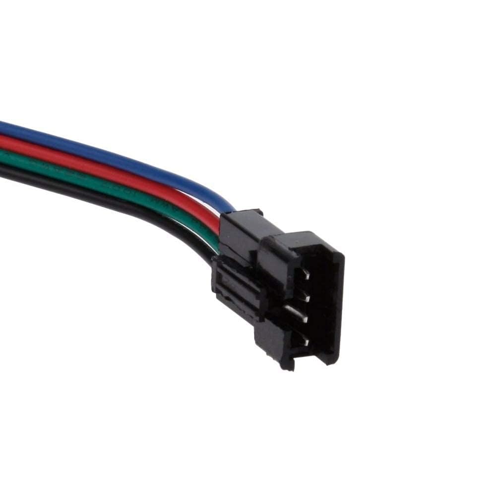 UNIVERSAL HUB 4 Pin JST SM Locking Type Connector Cable - 5 Sets (10 Pcs) Male and Female Plug with 4-Wire 115mm Cable, 2.54mm Pitch, 22 AWG for Ardino, Sensors & LED Lighting - Image 2