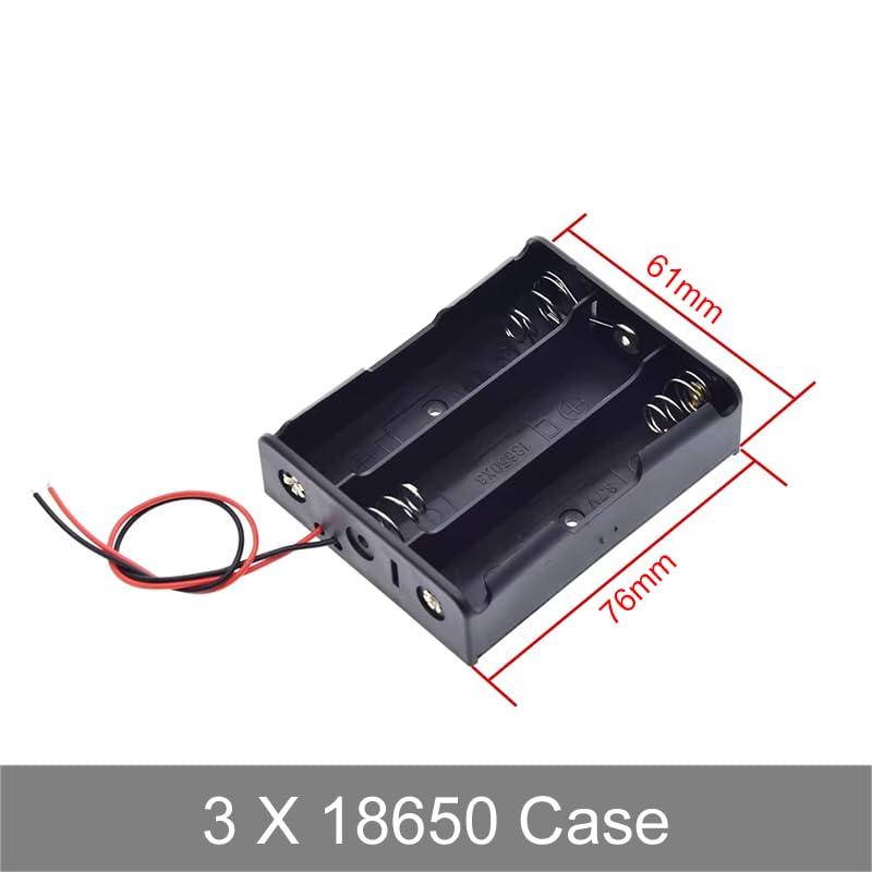 (1PAIR, 3 Slot) TP4056 Type-C USB Lithium Battery Charger Module with 18650 Battery Holder, 1A 5V Li-ion Charging Board with Overcharge & Over-Discharge Protection for DIY Projects and Robotics - Image 2