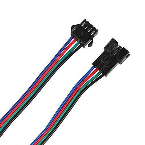 UNIVERSAL HUB 4 Pin JST SM Locking Type Connector Cable - 5 Sets (10 Pcs) Male and Female Plug with 4-Wire 115mm Cable, 2.54mm Pitch, 22 AWG for Ardino, Sensors & LED Lighting - Image 9