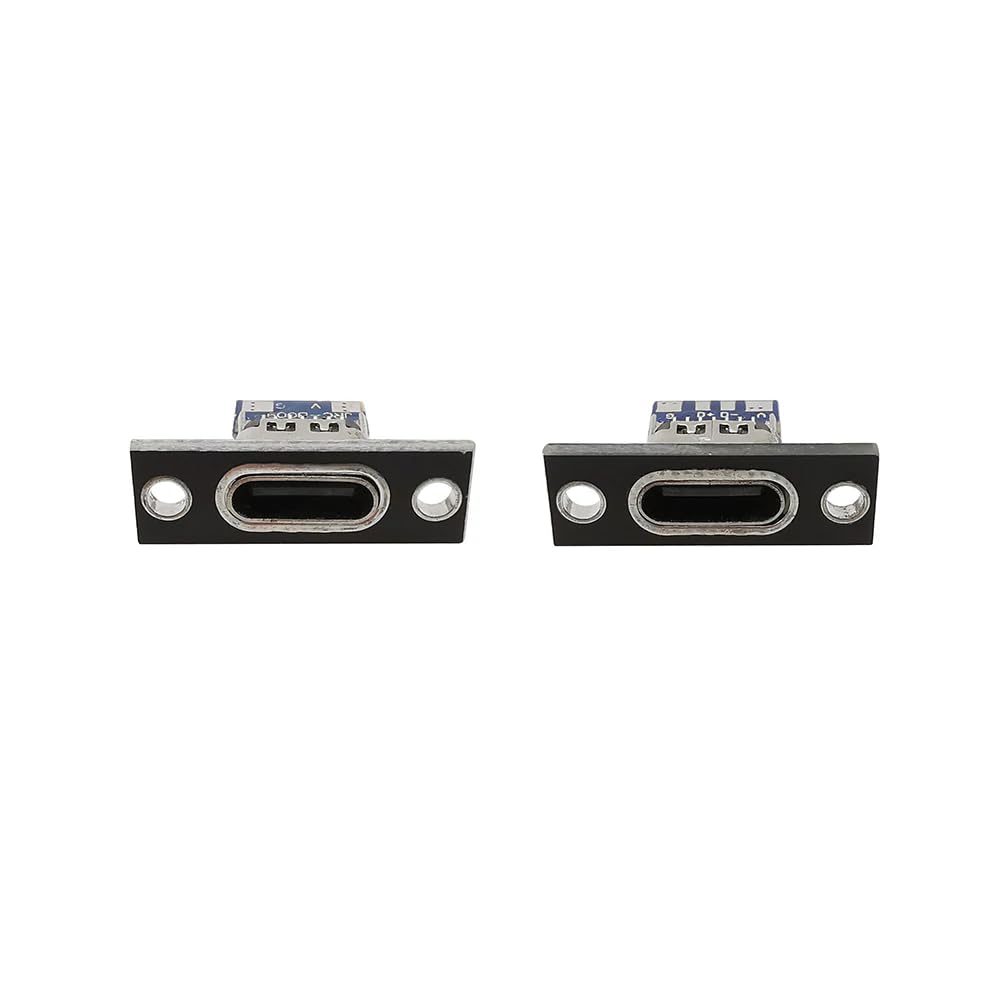 Universal Hub USB 1PCS 3.1 Type-C 4 Pin Female Connector, Panel Mount, Red and Black, Data and Charging Port - Image 8